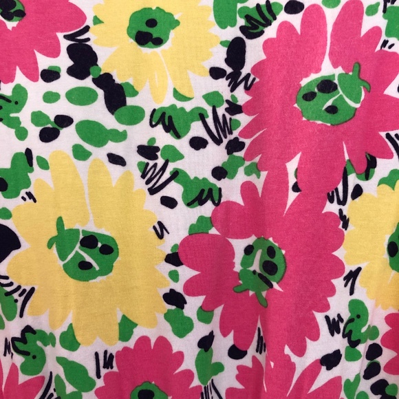 LILLY PULITZER Floral Dress Cotton Ladybug - Picture 3 of 4